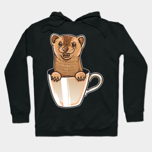 Cute Ferret In A Cup |Ferret Mom Dad |Ferret Gifts |Ferret Hoodie